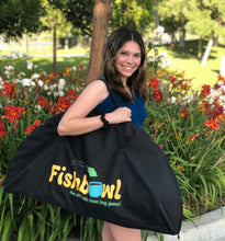 Load image into Gallery viewer, Fishbowl USA LIGHTWEIGHT & PORTABLE GAME SET INCLUDES:  12 Premium All-Weather Fishbowl Bags Collapsible Base Foldable Gameboard Carrying Case Official Game Rules with Multiple Games to Choose From! Convenient Carrying Case